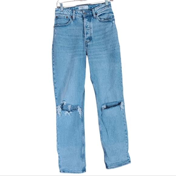 Abercrombie & Fitch Denim - Abercrombie & Fitch The Dad High Rise Curve Love Jeans size 26